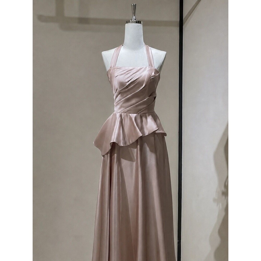 Women’s silky Pink Formal Dress Size xl, fit like L, detail size on image 7